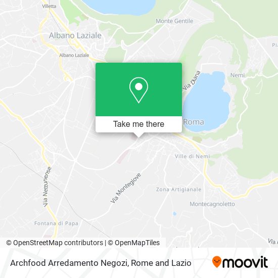 Archfood Arredamento Negozi map