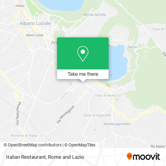 Italian Restaurant map