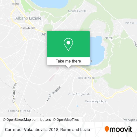 Carrefour Vakantievilla 2018 map