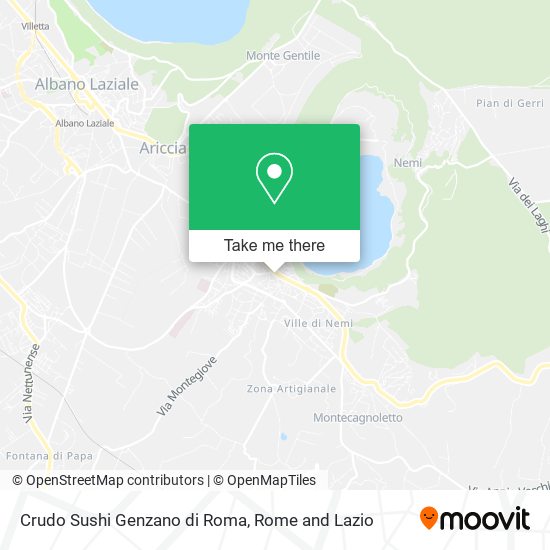 Crudo Sushi Genzano di Roma map