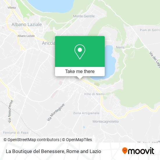 La Boutique del Benessere map