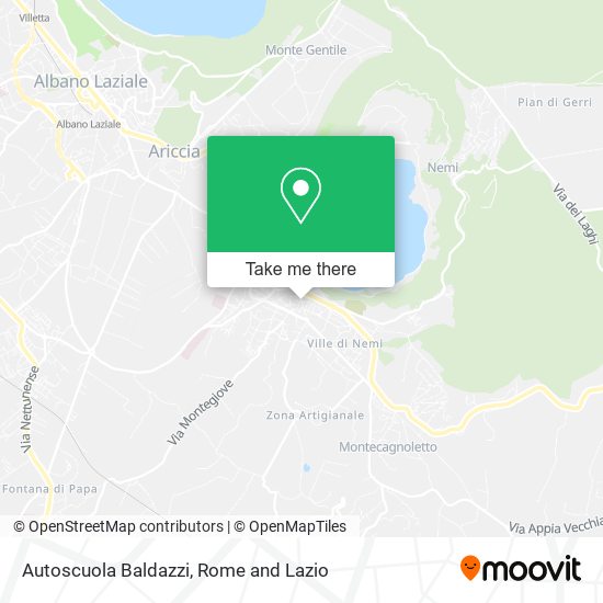 Autoscuola Baldazzi map