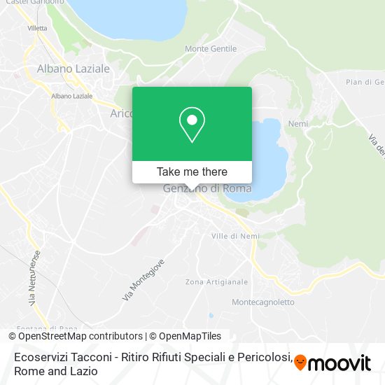 Ecoservizi Tacconi - Ritiro Rifiuti Speciali e Pericolosi map