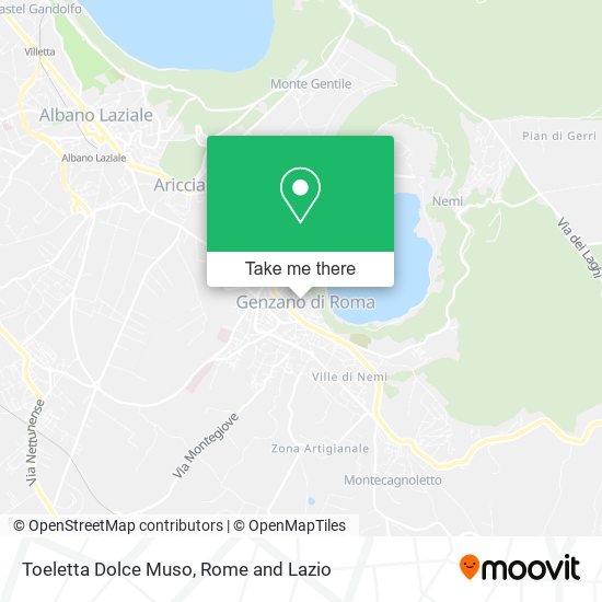 Toeletta Dolce Muso map