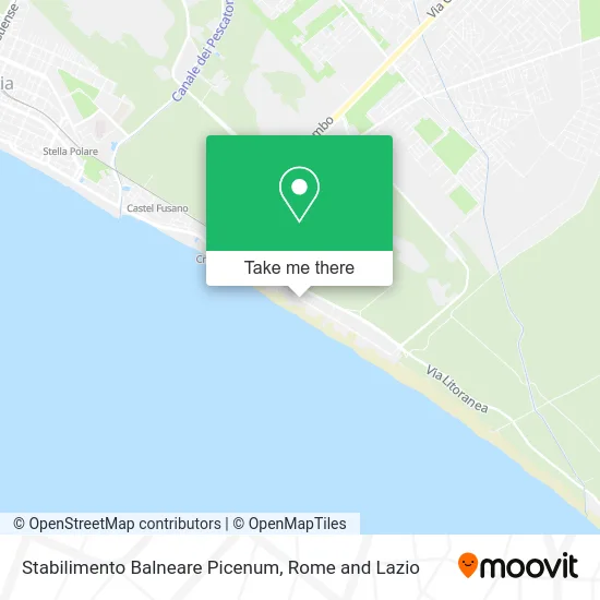 Picenum Beach Establishment map