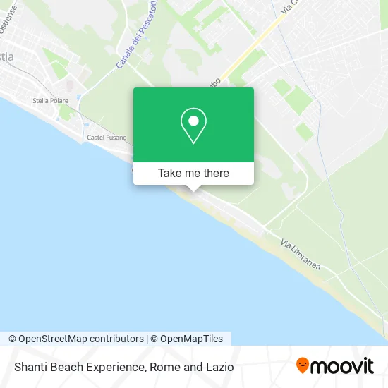 Shanti Beach Experience map