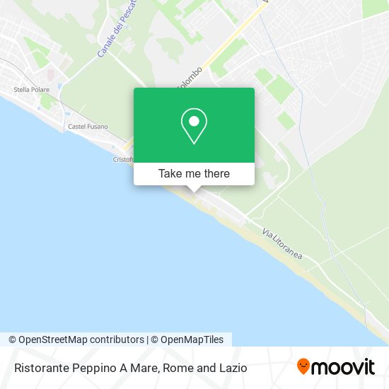 Ristorante Peppino A Mare map