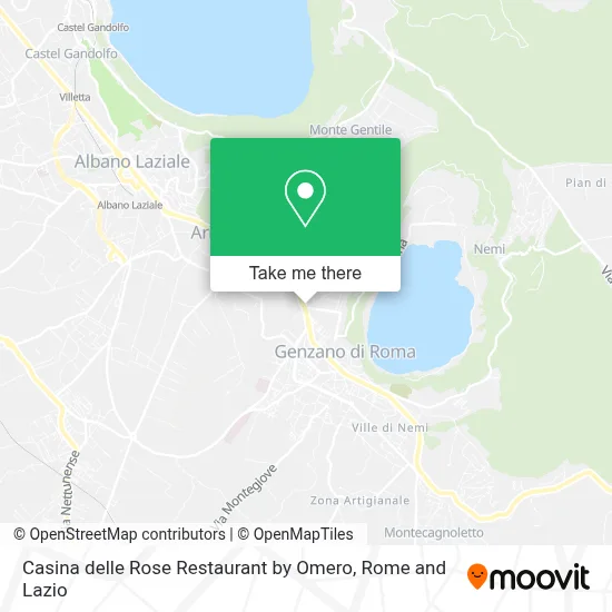 Casina delle Rose Restaurant by Omero map