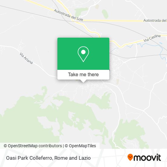 Oasi Park Colleferro map
