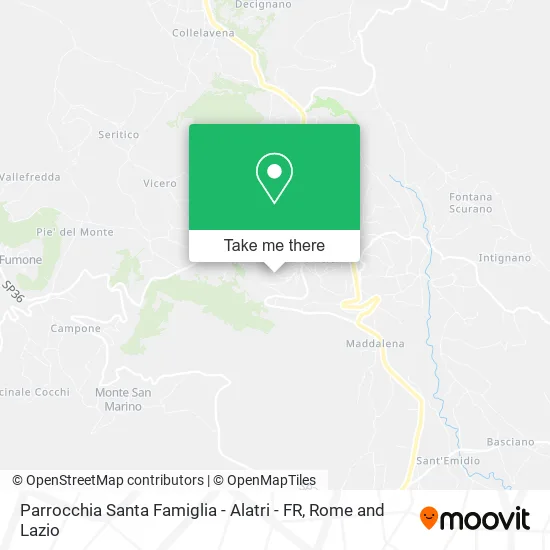 Santa Famiglia Parish - Alatri - FR map