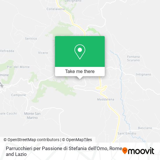 Parrucchieri per Passione di Stefania dell'Omo map