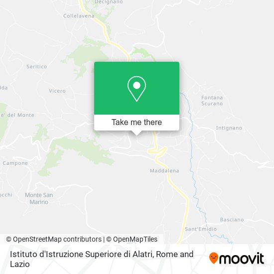 Istituto d'Istruzione Superiore di Alatri map