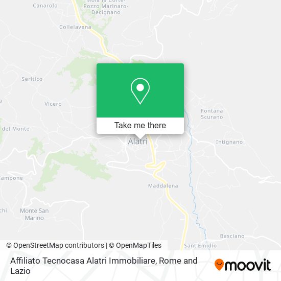 Affiliato Tecnocasa Alatri Immobiliare map