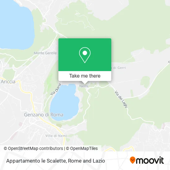 Le Scalette Apartment map