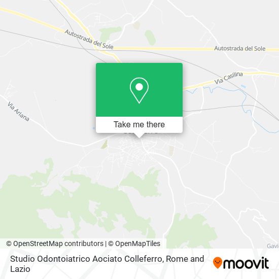 Studio Odontoiatrico Aociato Colleferro map