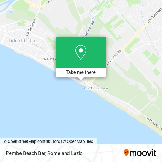 Pembe Beach Bar map