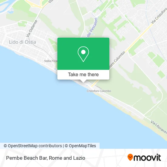 Pembe Beach Bar map