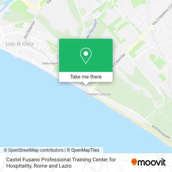 Castel Fusano Professional Training Center for Hospitality map