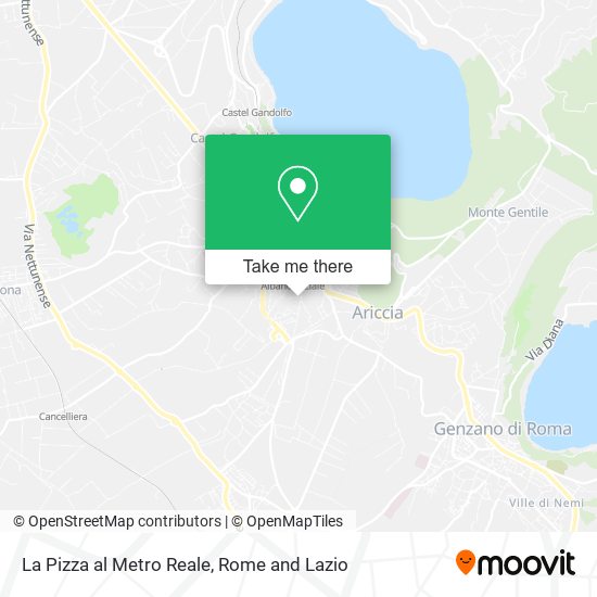 La Pizza al Metro Reale map