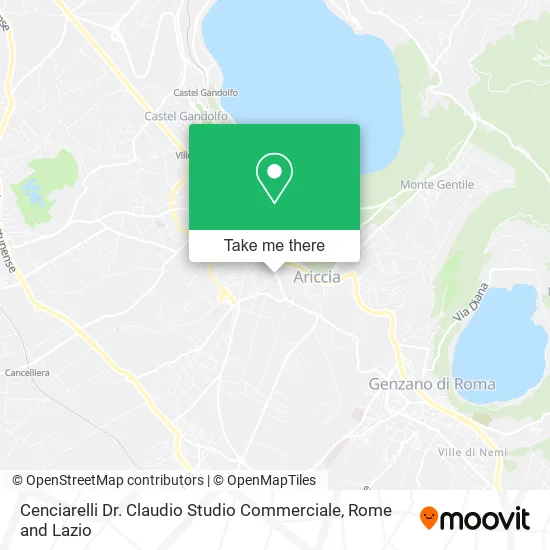 Dr. Claudio Cenciarelli Commercial Studio map