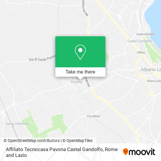 Affiliato Tecnocasa Pavona Castel Gandolfo map