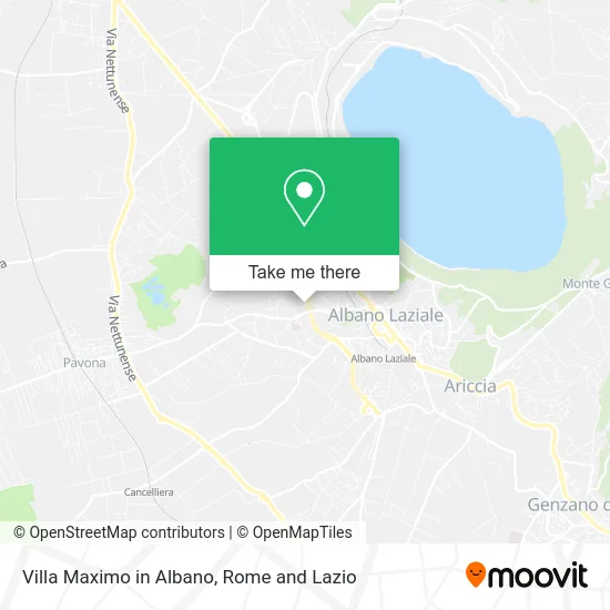 Villa Maximo in Albano map