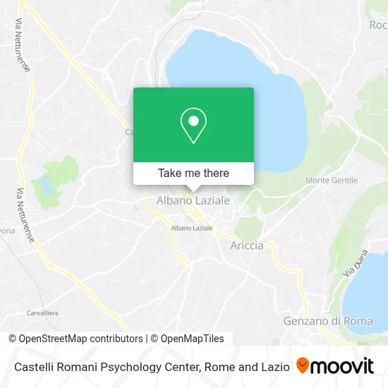 Castelli Romani Psychology Center map