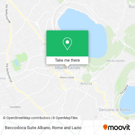 Beccodoca Suite Albano map