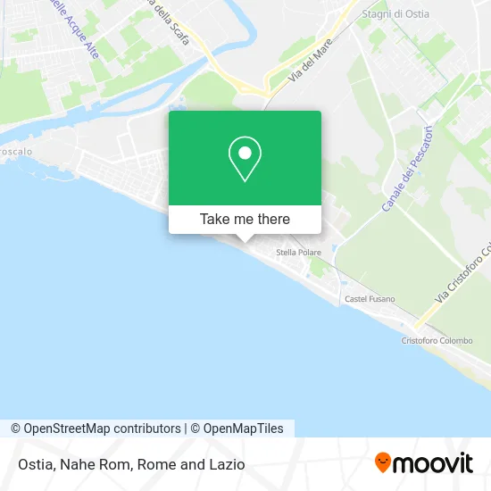 Ostia, Near Rome map