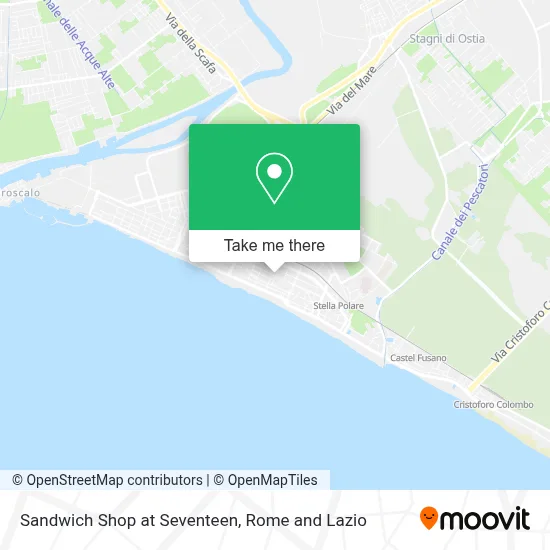 Sandwich Shop at Seventeen map