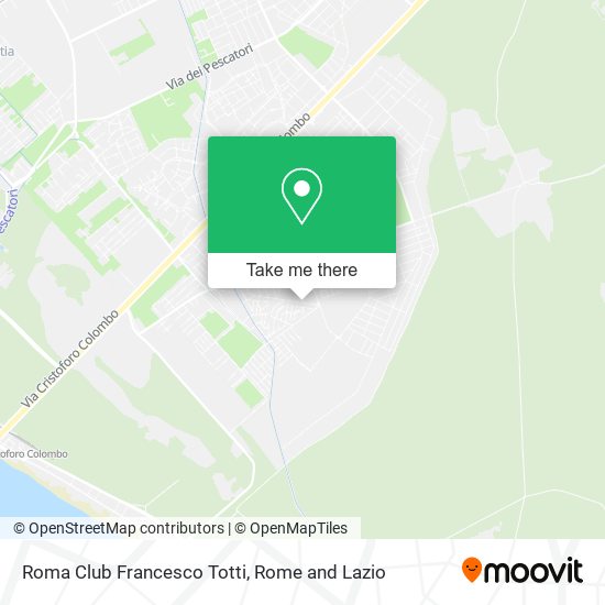 Roma Club Francesco Totti map