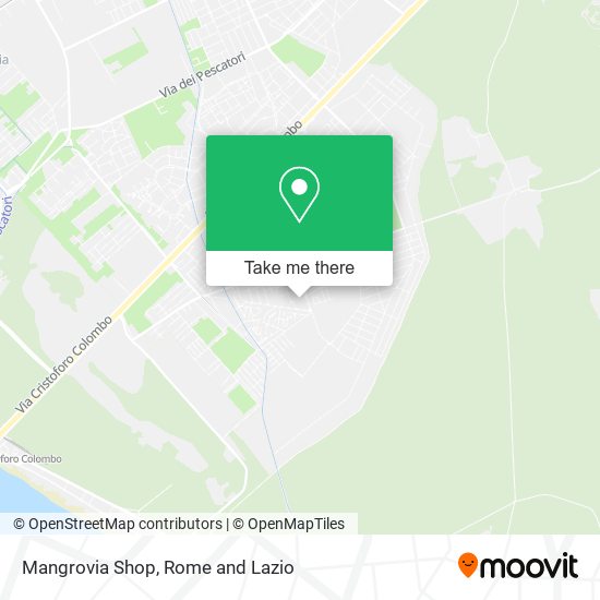 Mangrovia Shop map