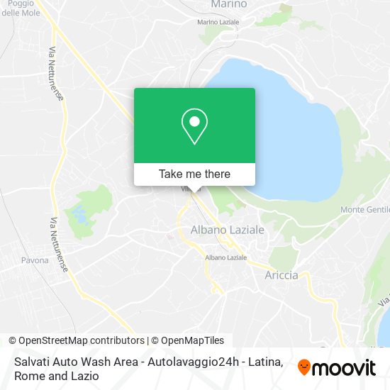 Salvati Auto Wash Area - Autolavaggio24h - Latina map