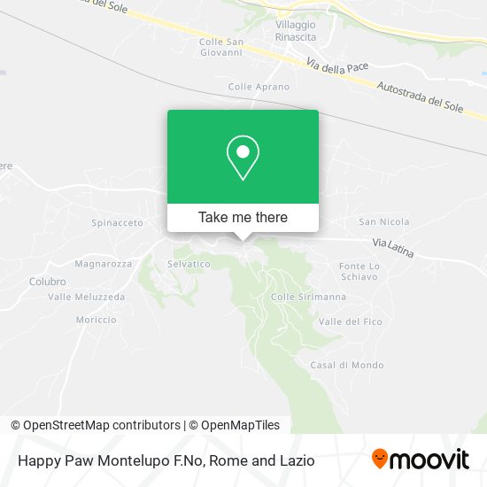 Happy Paw Montelupo F.No map