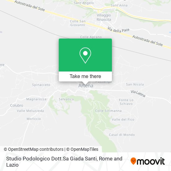 Studio Podologico Dott.Sa Giada Santi map