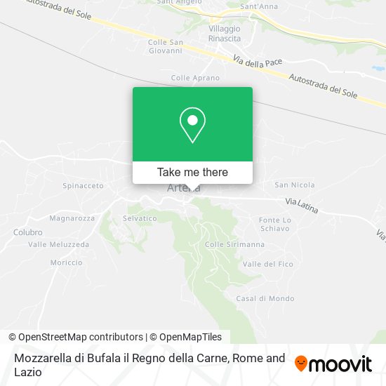 Mozzarella di Bufala il Regno della Carne map