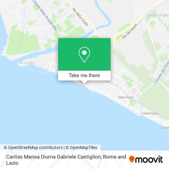 Caritas Mensa Diurna Gabriele Castiglion map