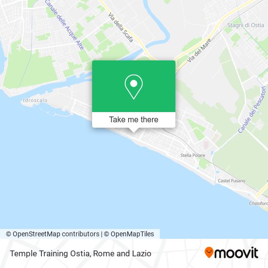 Temple Training Ostia map
