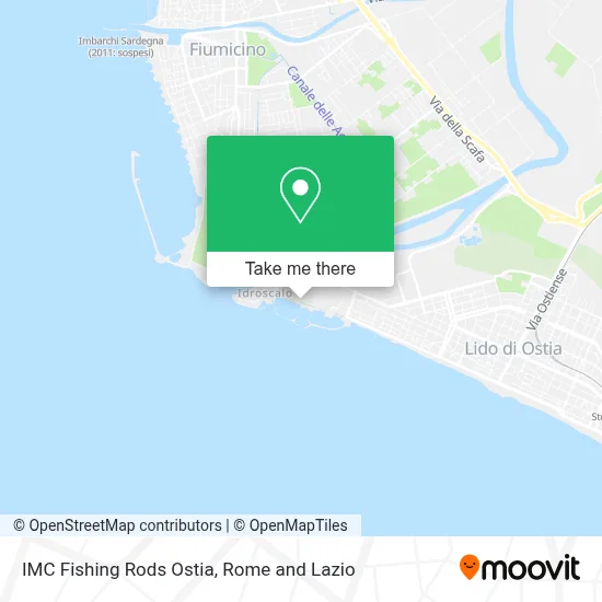 IMC Fishing Rods Ostia map