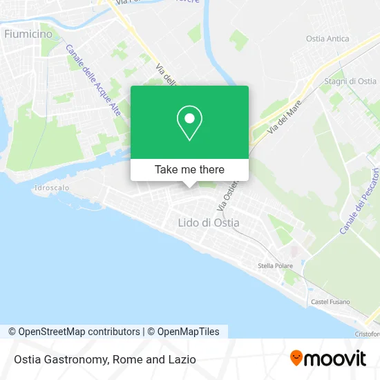 Ostia Gastronomy map