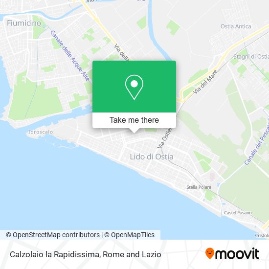 Calzolaio la Rapidissima map