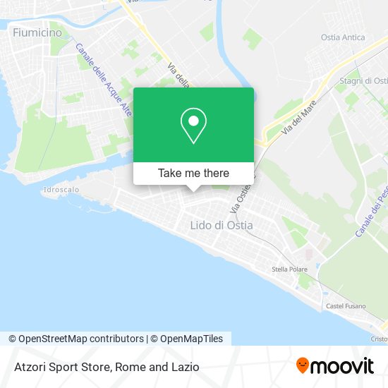 Atzori Sport Store map