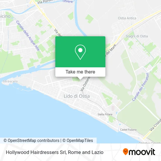 Hollywood Hairdressers Srl map