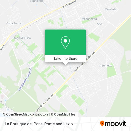 La Boutique del Pane map