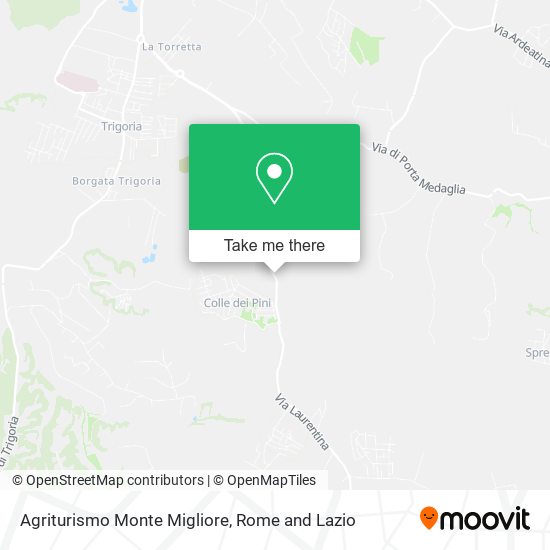 Agriturismo Monte Migliore map