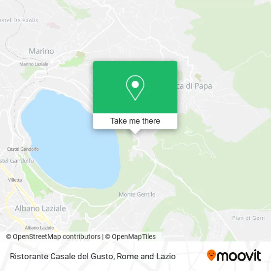 Casale del Gusto Restaurant map