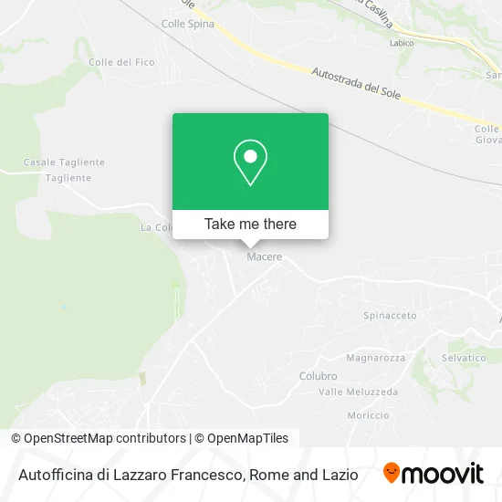 Car Repair Shop of Lazzaro Francesco map