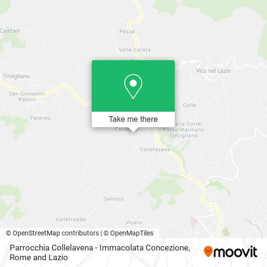 Parrocchia Collelavena - Immacolata Concezione map