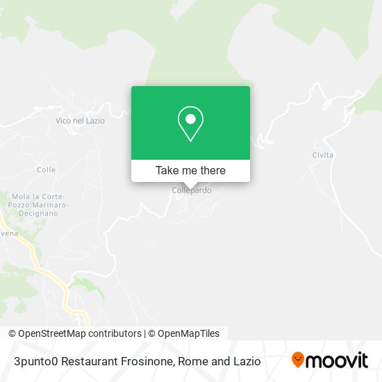 3punto0 Restaurant Frosinone map