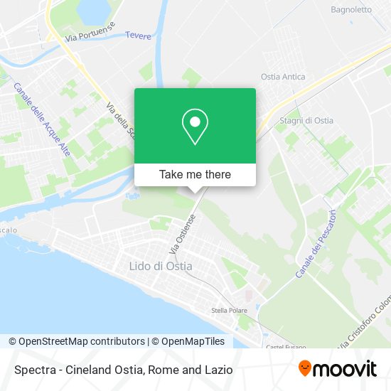 Spectra - Cineland Ostia map